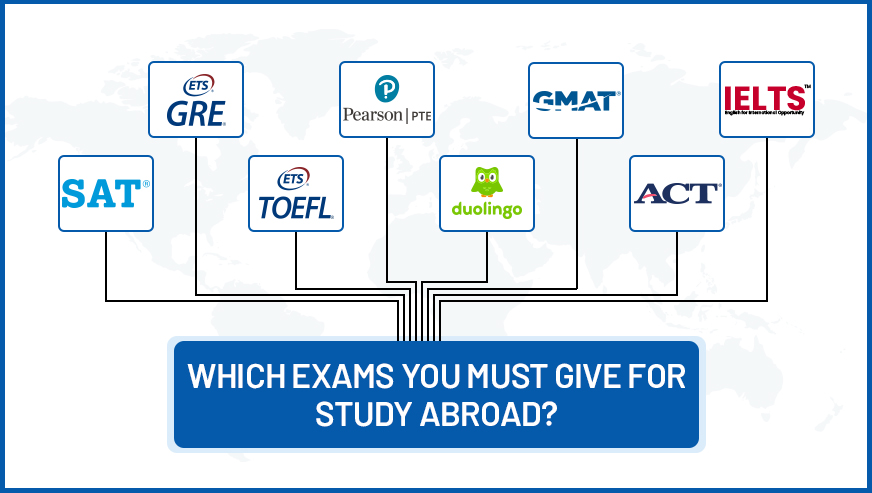 What are the exams to go abroad? | Gradding.com
